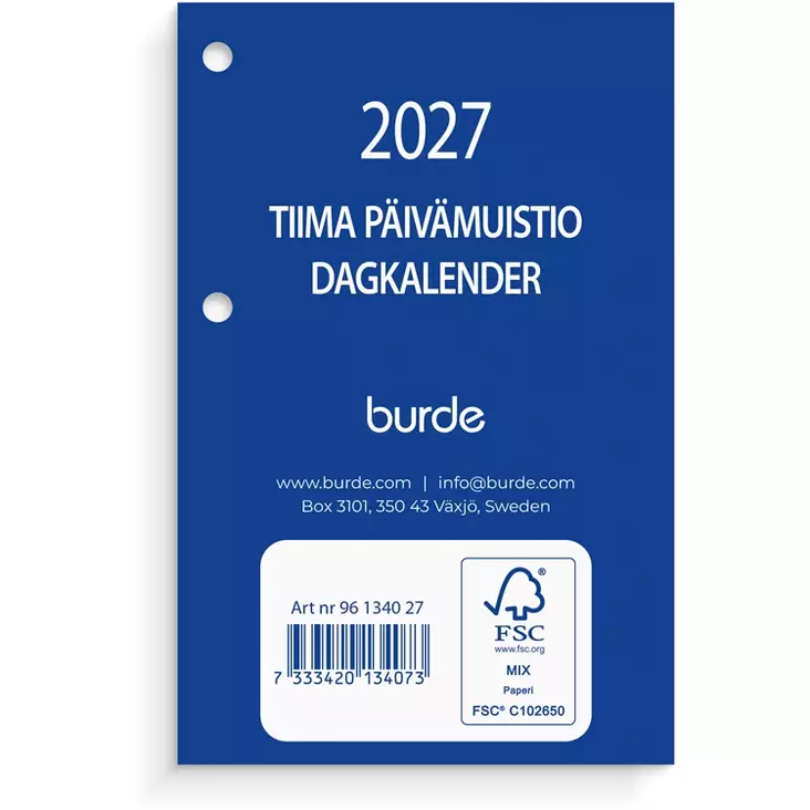 Pöytäkalenteri 2027 Tiima päivämuistio - Pöytäkalenterit - 10208 - 1