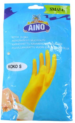 Siivouskäsine koko S keltainen - Siivous-, suojakäsineet - 139348 - 1