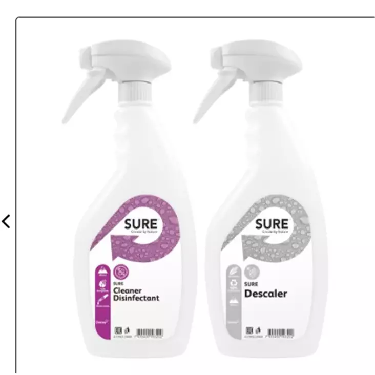 Sumutinpullo SURE puhdistus- ja kalkinpoistoaineelle 750 ml - Pesu- ja puhdistusaineet - 79678 - 1