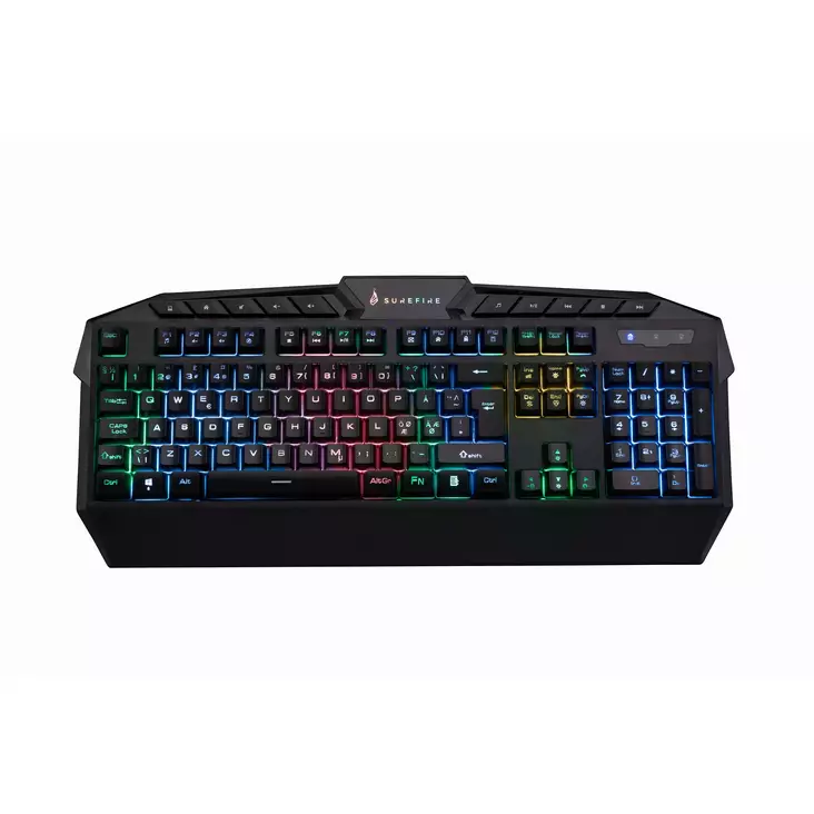 SUREFIRE KingPin RGB -pelinäppäimistö, musta - Näppäimistöt - 48828 - 1