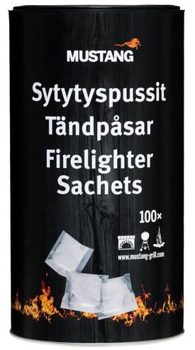 Sytytyspussit 100kpl - Grillaustuotteet - 140058 - 1