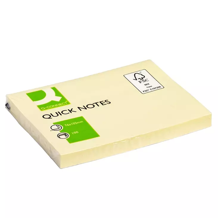 Viestilappukuutio Q-EKO 76X102mm kelt/12 - Viestilaput, muistilaput, kuutiot - 236688 - 1