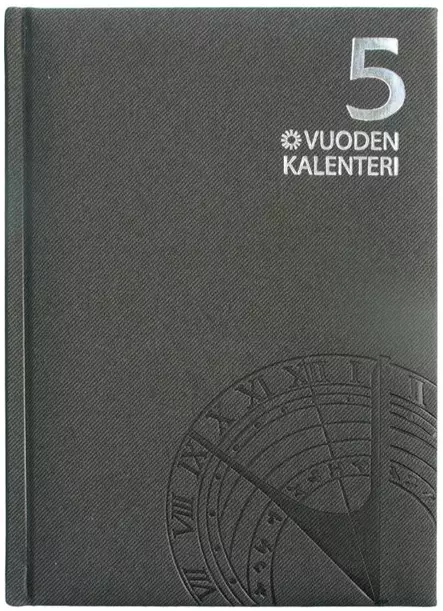 Ajasto 5 vuoden kalenteri päiväämätön harmaa 148 x 210mm - Pöytäkalenterit - 2676015429 - 1
