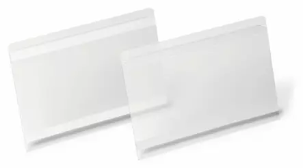 Liimautuva asiakirjatasku KOVAKANSINEN A5 vaaka 10kpl - Muovitaskut - 118319 - 2