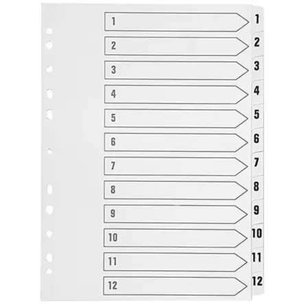 Numerohakemisto A4, 1-20 kartonki - Hakemistot, rekisterit - 394979 - 1