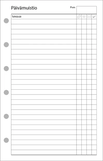 Ajasto Timex Handy 2026 täydennyspaketti 82 x 128mm - Taskukalenterit - 2611042109 - 7