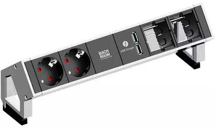 Desk2 - 2xSchuko, 1xUSB - Table Connection - 902.229 - 1
