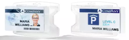 Durable reXycle®-henkilökorttikotelo kahdelle kortille 10kpl - Nimikortit, kongressineulat, kaulanauhat - 895219 - 2