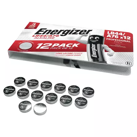 Energizer LR44 paristo 1.5V alkali, 1 kpl=12 paristoa - Paristot, varavirtalähteet - 14265509 - 2