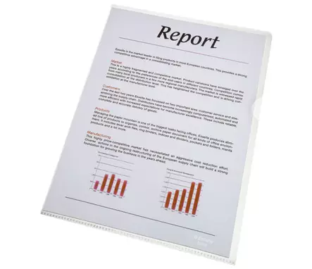 ESSELTE MUOVITASKU A4 PREMIUM KIRKAS/100 - Muovitaskut - 66969 - 1