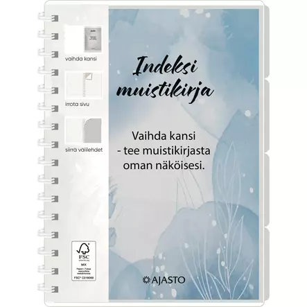 Indeksi muistikirja - Muistikirjat - 2675200829 - 1