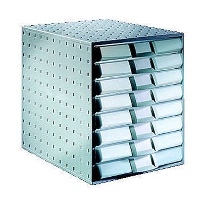 Laatikosto system 8-osainen harmaa/harmaa - Säilytyslaatikot, -kuutiot - 283459 - 1