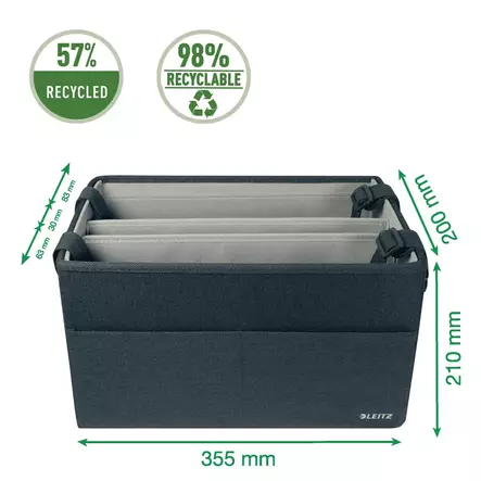 Leitz Office In Bag toimistolaukku pieni 200 x210 x 355 mm - Säilytyslaatikot, -kuutiot - 65760089 - 2