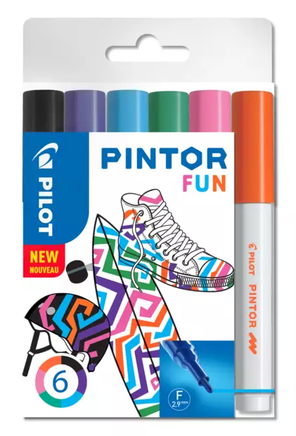 Marker Pintor Fine Fun Mix (6) - Merkkauskynät, -tussit - PLT517429 - 1