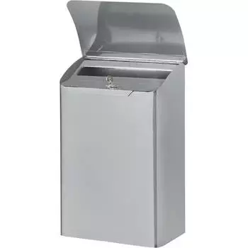 Metallinen postilaatikko lukollinen, hopea, 18x29x42cm - Kiinteistövarusteet - 138989 - 2