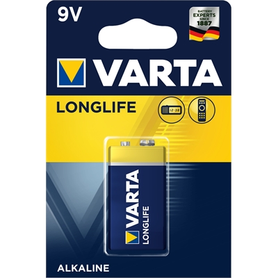 Paristo Varta Longlife 9V 6LR61 - Paristot, varavirtalähteet - 252069 - 2
