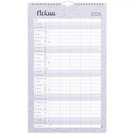 Perhekalenteri 2026 Pastelli - Seinäkalenterit - 398109 - 2