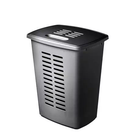 Pyykkikori Orthex 60l tummanharmaa - Siivous-ja keittiötarvikkeet - 451099 - 1