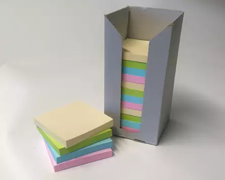 Viestilappu Eco 76x76mm värilajitelma - Viestilaput, muistilaput, kuutiot - 78909 - 1