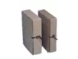 Arkistokotelo A4 nappi/nauha 4cm ruskea - Arkistointi - 200009 - 1