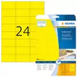 Herma Premium tarra 4466 24-jakoinen 70x37 keltainen 480 tarraa - Paperitarra-arkit A5, A4 - 115049 - 2