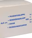 Ihonpuhdistuslappu 4x5cm irrallinen rasiassa 400kpl - Ensiapu, työsuojaus ja työterveys - 17769 - 2