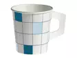 Kahvikuppi Siniruutu korvallinen 17.5cl/80 - Kertakäyttöastiat - 279449 - 1