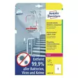 Lasertarra antibakteerinen Avery L8011 10 arkkia 210x297 Kirkas - Säänkestävät tarra-arkit A4 - 225229 - 5