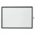 Nobo lukollinen ilmoitustaulu-kehys 8xA4 ulkokäyttöön - Lasi,valko,pellava,korkki,fläppi,-taulut - NOB1902579 - 2