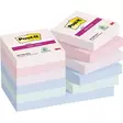 Viestilappu Post-it Super Sticky 47,6x47,6mm soulful 12 kpl - Viestilaput, muistilaput, kuutiot - 236879 - 1