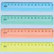Viivain 15cm värilajitelma - Viivaimet, harpit - 160639 - 1
