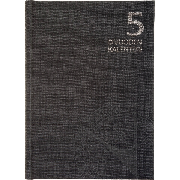 5 vuoden kalenteri päiväämätön harmaa 2025 pöytäkalenteri - Pöytäkalenterit - 2617601549 - 1