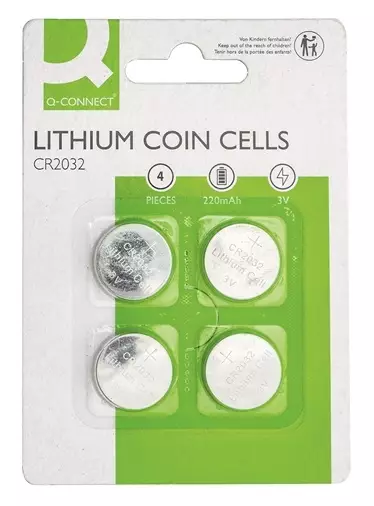 Litiumparisto Q-CONNECT CR2032 /4kpl - Paristot, varavirtalähteet - 252129 - 1