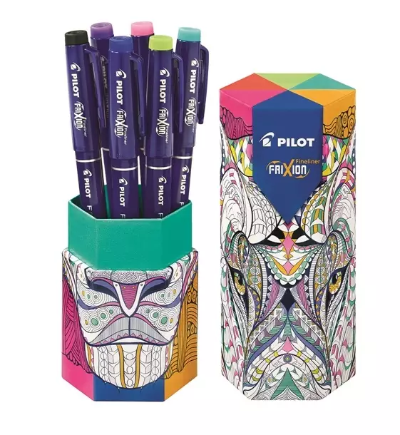 Huopakynäsetti Pilot Frixion Fineliner /6kpl - Merkkauskynät, -tussit - 31319 - 1