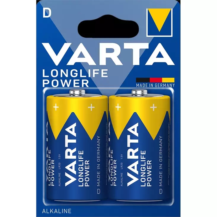 Paristo Varta Longlife Power D /2KPL - Paristot, varavirtalähteet - 395059 - 1