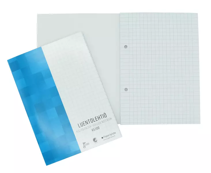 Luentolehtiö Paperipiste A5/100 mappirei´itys - Vihkot ja lehtiöt - 90199 - 1