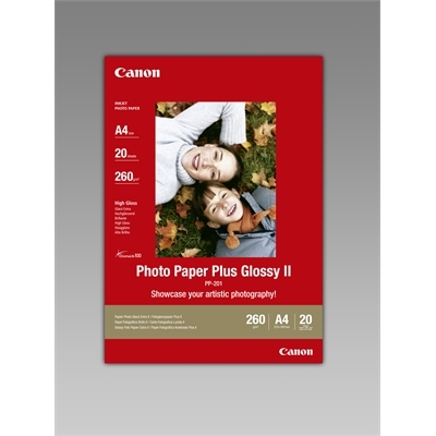 A4 PP-201 Canon Ph Paper Glossy 260g/20 - Valokuva- ja erikoispaperit - 2311B019 - 1
