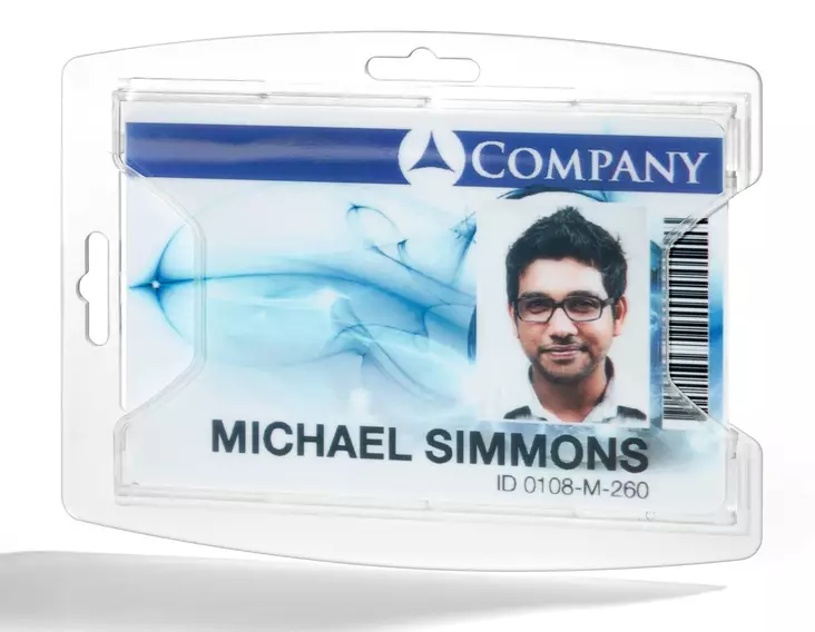 Durable reXycle®-henkilökorttikotelo yhdelle kortille 10kpl - Nimikortit, kongressineulat, kaulanauhat - 895119 - 1