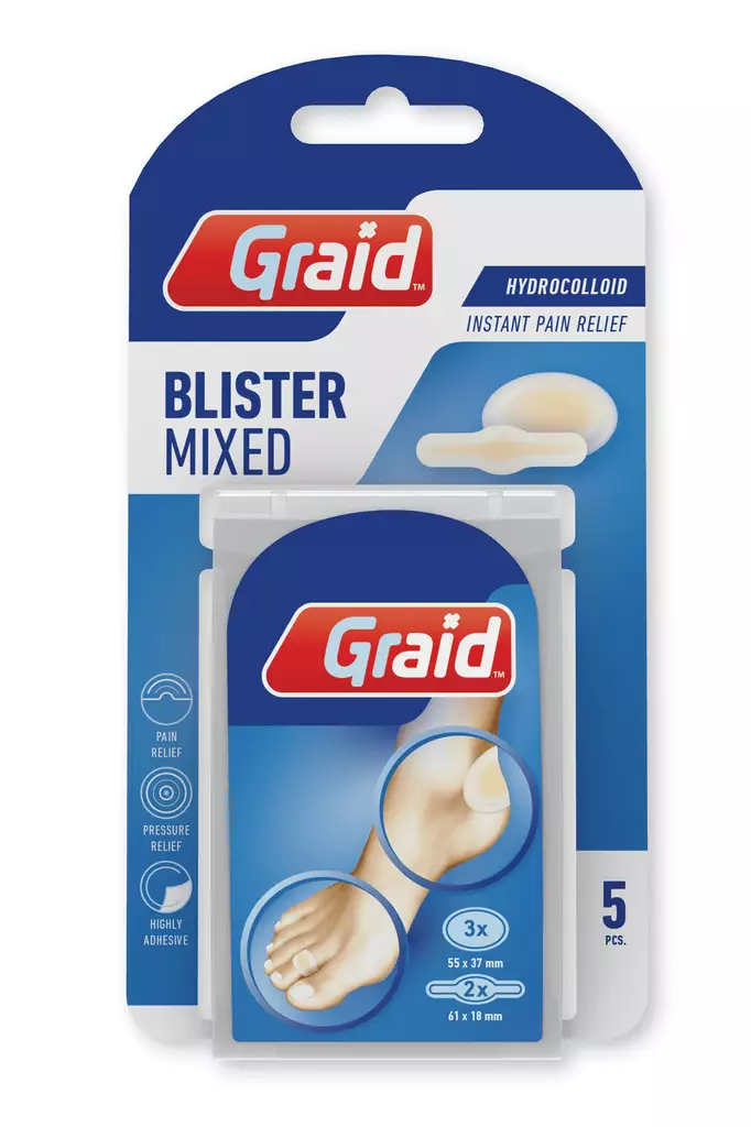 Graid rakkolaastari kantapäähän 5 kpl - Ensiapu, työsuojaus ja työterveys - 17319539 - 2