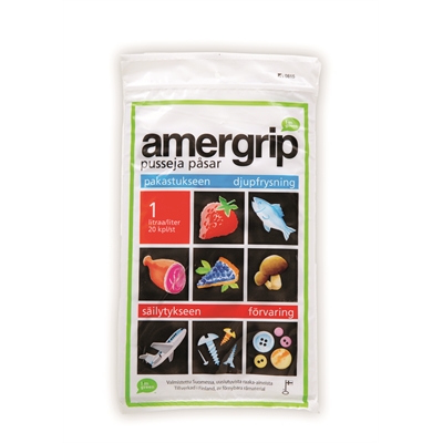 Grip-pussi Amergrip 1 l/20kpl - Salpapussit - 264189 - 1