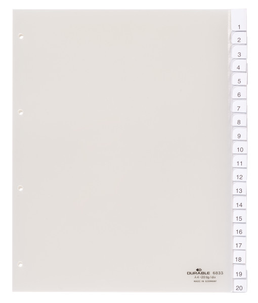 Hakemisto muovia 1-20 erityisen leveä - Hakemistot, rekisterit - 683319 - 1