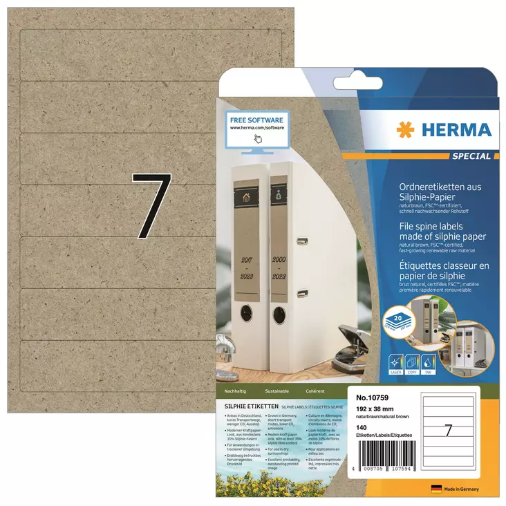 Herma label Silphie 192x38 (140) - Paperitarra-arkit A5, A4 - HER10759 - 1