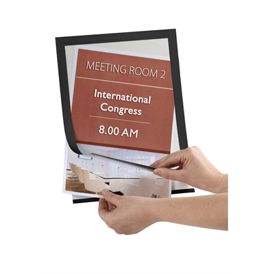 Infotasku Q-ConnectA4 musta/2 kpl - Infotaskut, julistekehykset - 284079 - 2