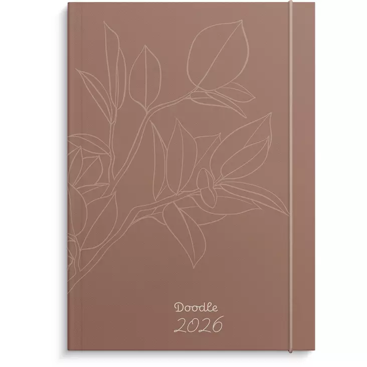 Kalenteri 2026 Doodle sidottu - Pöytäkalenterit - 398129 - 1