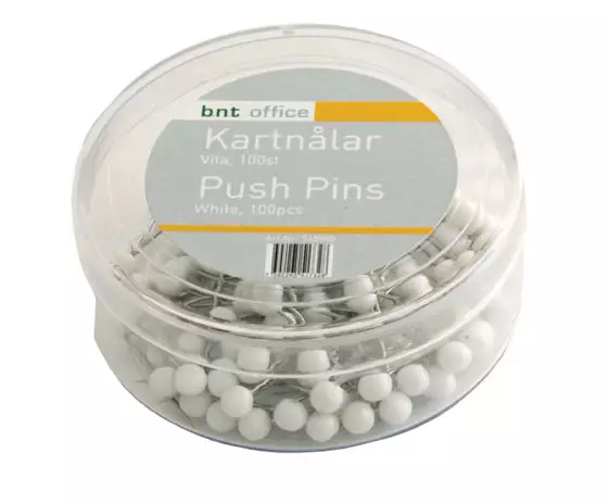 Karttaneula 79015 20mm valkoinen /100 - Kuivamustekynät - 40209 - 1