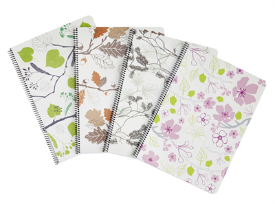 Kierrevihko A6/40 värilajitelma Joutsenmerkki - Vihkot ja lehtiöt - 242679 - 1