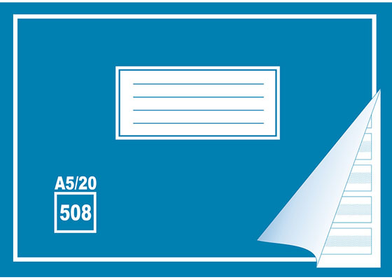 KIRJOITUSVIHKO SIN 508 A5/20 VIIVAT - Kouluvihkot - 68419 - 1