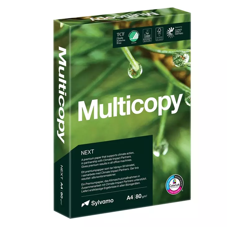 Kopiopaperi Multicopy Next A4 80g/500 - Valkoiset tulostuspaperit - 395069 - 2