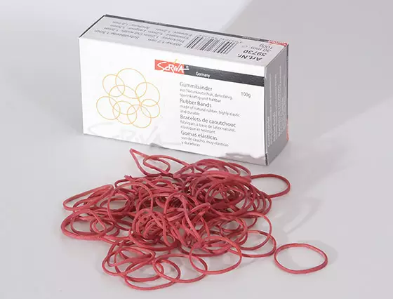 Kuminauha Scriva ohut 30mm 100g pun - Kumirenkaat - 57159 - 1