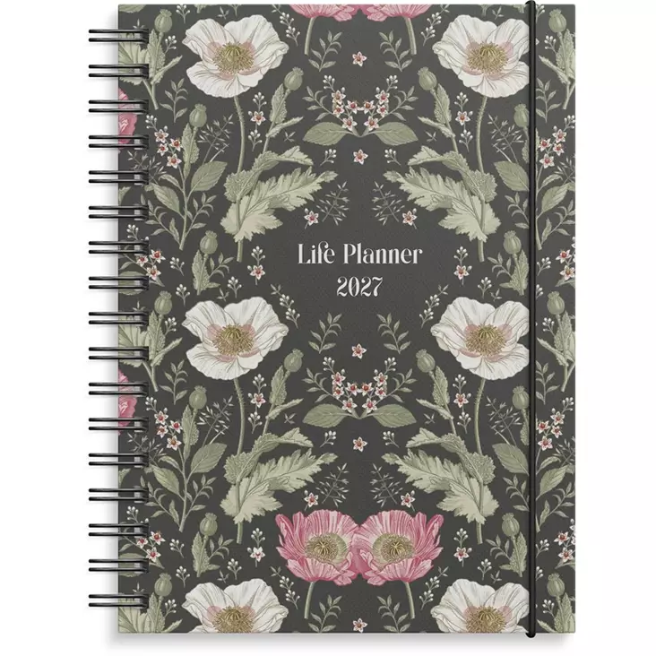 Life Planner Floral A6 2027 - Pöytäkalenterit - 10219 - 1